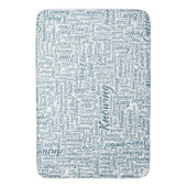Tapis De Bain Question Apprendre Nuage MotssTexte Motif Message (devant Vertical)