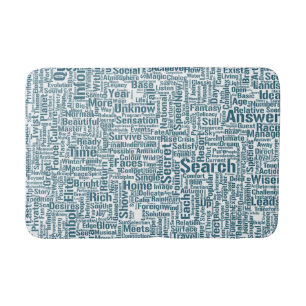 Tapis De Bain Question Apprendre Nuage MotssTexte Motif Message