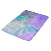 Tapis De Bain Queue de sirène iridescente perle scintillement ét (Angle)