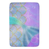 Tapis De Bain Queue de sirène iridescente perle scintillement ét (devant Vertical)