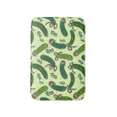 Tapis De Bain Quirky Festive Pickles de Noël Motif (Devant (Vertical))