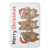 Tapis De Bain Qukka Christmas Cute Qukka Merry Christmas (devant Vertical)