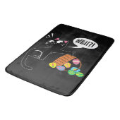 Tapis De Bain QUOI ! Chat de Pâques (Angle)