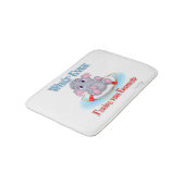 Tapis De Bain Quoi qu'il flotte votre bébé éléphant (Angle)