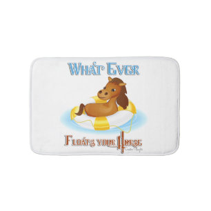 Tapis De Bain Quoi qu'il flotte votre cheval 2