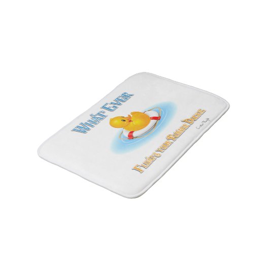 Tapis De Bain Quoi qu'il Flotte votre Duckie en caoutchouc (Angle)