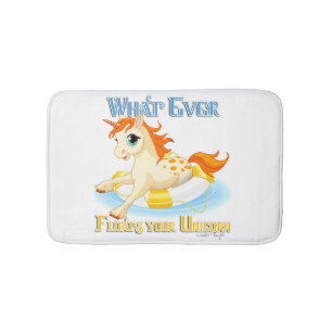 Tapis De Bain Quoi qu'il flotte votre licorne
