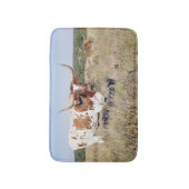 Tapis De Bain Race du Texas Longhorn (photo) (Devant (Vertical))