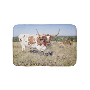 Tapis De Bain Race du Texas Longhorn (photo)