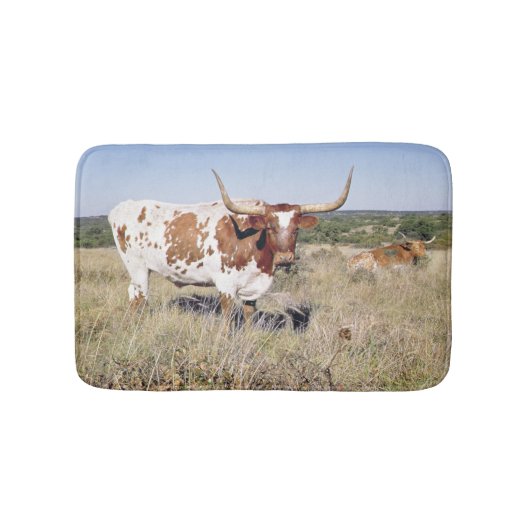 Tapis De Bain Race du Texas Longhorn (photo) (Devant)