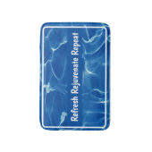 Tapis De Bain Rafraîchir, rajeunir, répéter - Oasis océanique (Devant (Vertical))