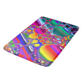 Tapis De Bain Rainbow Blast Art Abstrait (Angle)