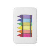 Tapis De Bain Rainbow Crayons École Professeur Art Fournitures F (Devant (Vertical))