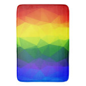 Tapis De Bain Rainbow Ombre Polygon (devant Vertical)