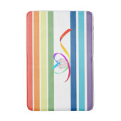 Tapis De Bain Rainbow Stripes Bath Mat (Devant (Vertical))