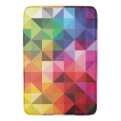 Tapis De Bain Rainbow Triangles géométrique moderne (devant Vertical)