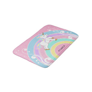 Tapis De Bain Rainbow Unicorn Bath Mat