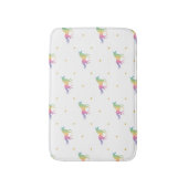 Tapis De Bain Rainbow Unicorns & Gold Stars Motif (Devant (Vertical))