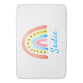 Tapis De Bain Rainbows Boho Rose Yellow Hearts Nom (devant Vertical)