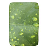 Tapis De Bain Raindrops sur une feuille (devant Vertical)