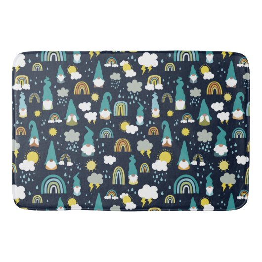 Tapis De Bain Rainy Day Gnomes Rainbow Kids (Devant)