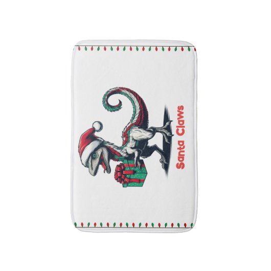 Tapis De Bain rapace de Noël Santa hat (Devant (Vertical))