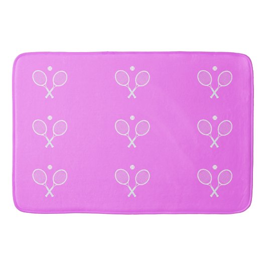Tapis De Bain Raquettes et balles de tennis    (Devant)
