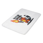 Tapis De Bain Raton laveur avec torche (Angle)