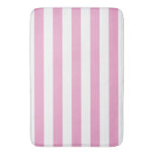 Tapis de bain rayé horizontal cabane rose clair et (devant Vertical)