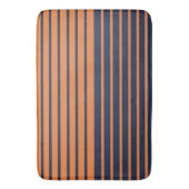 Tapis de bain rayé horizontalement bleu marine ora (devant Vertical)