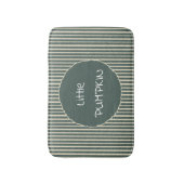 Tapis de bain rayé vert foncé mignon (Devant (Vertical))