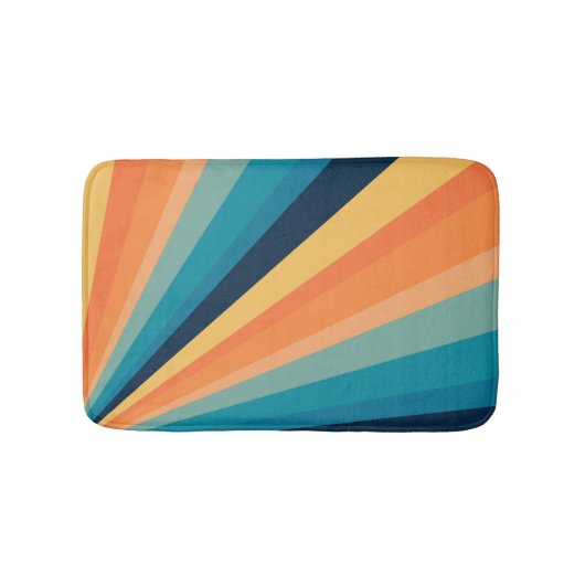 Tapis De Bain Rayons solaires rétro (Devant)