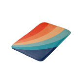 Tapis De Bain Rayons solaires rétro colorés (Angle)