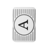Tapis De Bain Rayure Neutre Moderne (Devant (Vertical))
