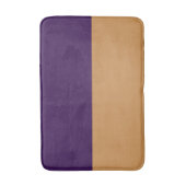 Tapis De Bain Rayure or et violet royal (Devant (Vertical))