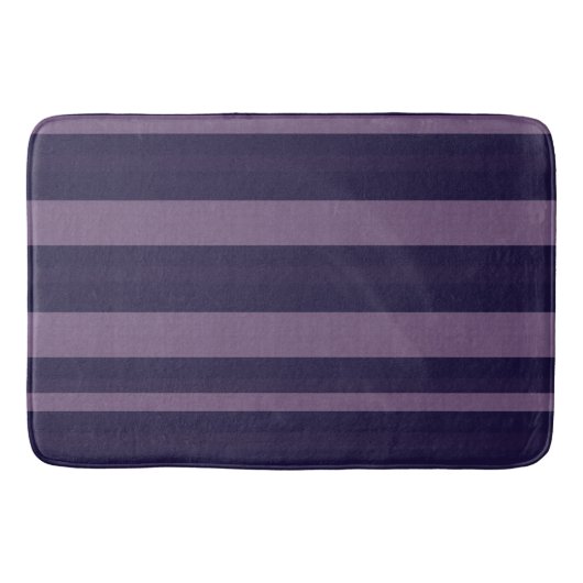 Tapis De Bain Rayure prune nordique (Devant)
