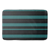 Tapis De Bain Rayure sarcelle de minuit (Devant)