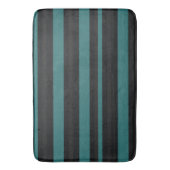 Tapis De Bain Rayure sarcelle de minuit (devant Vertical)
