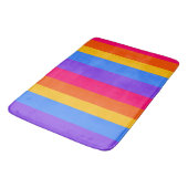 Tapis De Bain Rayures arc-en-ciel (Angle)