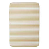 Tapis De Bain Rayures beiges et blanches kaki de cabane (devant Vertical)
