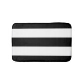 Tapis De Bain Rayures blanches noires (Devant)