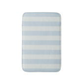 Tapis De Bain Rayures bleu clair (Devant (Vertical))