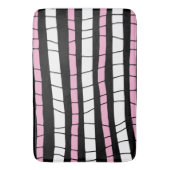 Tapis De Bain Rayures brisées abstraites (devant Vertical)