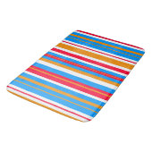 Tapis De Bain rayures colorées (Angle)
