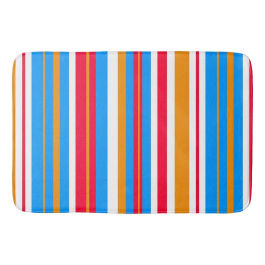 Tapis De Bain rayures colorées (Devant)