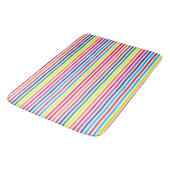 Tapis De Bain Rayures Colorées (Angle)