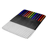 Tapis De Bain Rayures Colour Pop - Arc-en-ciel (Angle)