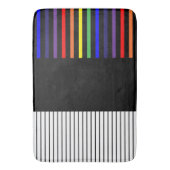 Tapis De Bain Rayures Colour Pop - Arc-en-ciel (devant Vertical)