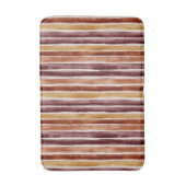 Tapis De Bain Rayures crème orange Bourgogne (Devant (Vertical))