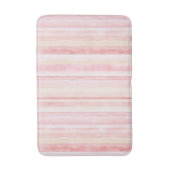 Tapis De Bain Rayures Crème Rose Pâle (Devant (Vertical))